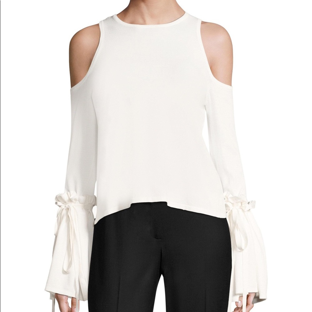 Milly cold shoulder tie top